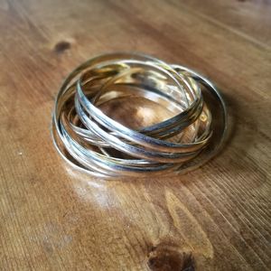 Gold bangle bracelet
